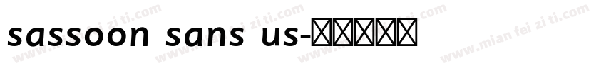 sassoon sans us字体转换